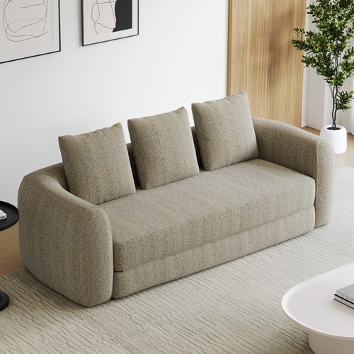 Chenille convertible sofa - 91",